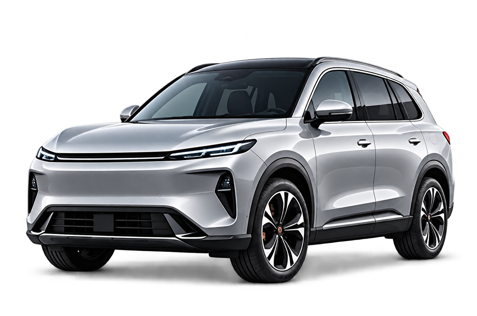 Silver next-generation electric SUV